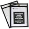 C-Line Products Shop Ticket Holder, Stitched, 4"x6", 25/BX, Clear Vinyl 25PK CLI46046 - alternate 1